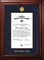 Patriot Frames Navy 10x14 Certificate Executive Frame with Gold Medallion with Gold Fillet